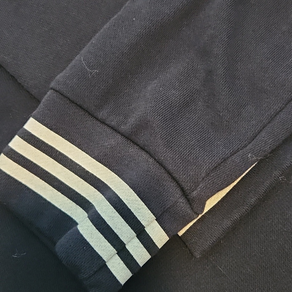 Nautica Women's Navy Half-Zip Sweater with Striped Trim - Picture 5 of 7